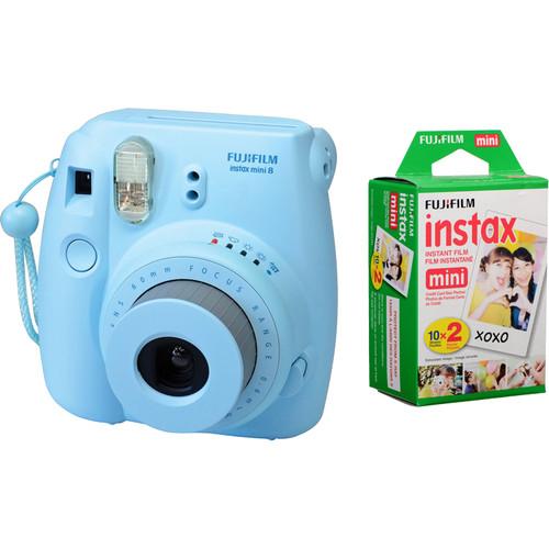 Fujifilm instax mini 8 Instant Film Camera with Twin Pack of