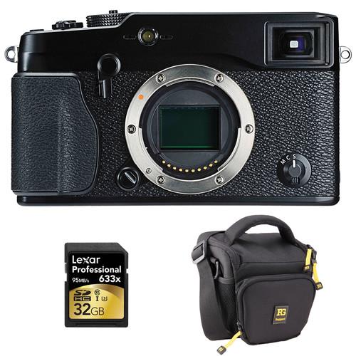 Fujifilm X-Pro1 Mirrorless Digital Camera Body Deluxe Kit, Fujifilm, X-Pro1, Mirrorless, Digital, Camera, Body, Deluxe, Kit,