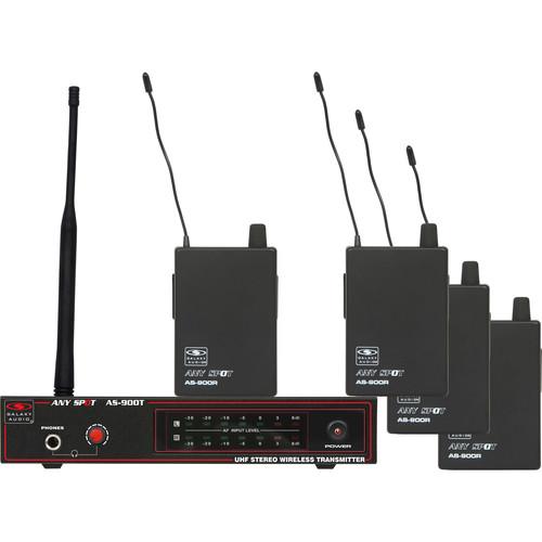 Galaxy Audio AS-900 Any Spot Series 4-User Wireless AS-900-4N4, Galaxy, Audio, AS-900, Any, Spot, Series, 4-User, Wireless, AS-900-4N4