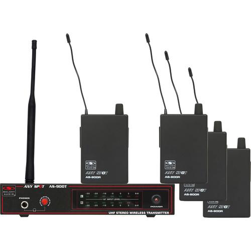 Galaxy Audio AS-900 Any Spot Series 4-User Wireless AS-900-4N6, Galaxy, Audio, AS-900, Any, Spot, Series, 4-User, Wireless, AS-900-4N6