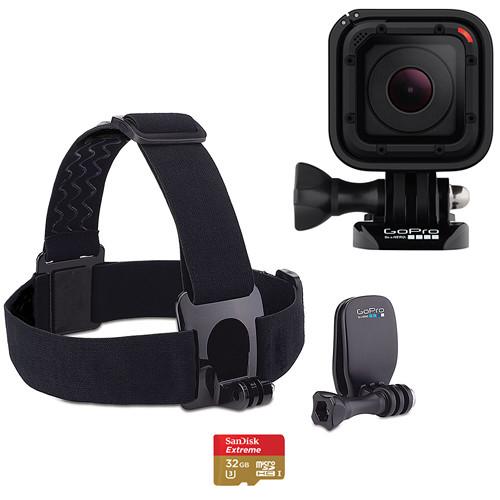 GoPro HERO4 Session with Head Strap and 32GB microSD Card Kit, GoPro, HERO4, Session, with, Head, Strap, 32GB, microSD, Card, Kit