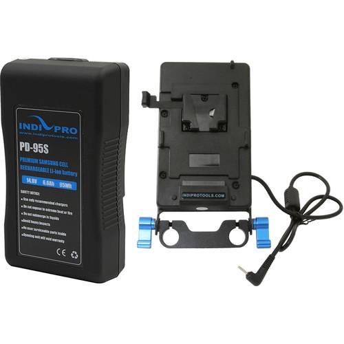 IndiPRO Tools V-Mount Battery and Plate with Blackmagic, IndiPRO, Tools, V-Mount, Battery, Plate, with, Blackmagic,
