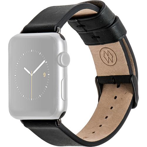 MONOWEAR Black Leather Band for 38mm Apple Watch MWLTBK20MTDG, MONOWEAR, Black, Leather, Band, 38mm, Apple, Watch, MWLTBK20MTDG