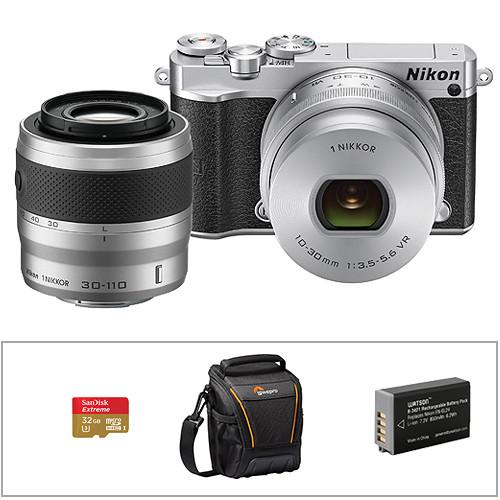 Nikon 1 J5 Mirrorless Digital Camera with 10-30mm and 30-110mm, Nikon, 1, J5, Mirrorless, Digital, Camera, with, 10-30mm, 30-110mm