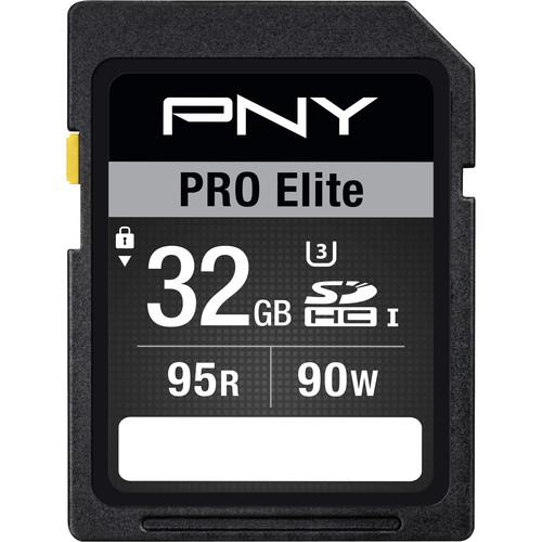 PNY Technologies 32GB Pro Elite SDHC Memory P-SDH32U395PRO-GE, PNY, Technologies, 32GB, Pro, Elite, SDHC, Memory, P-SDH32U395PRO-GE
