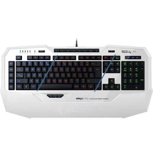 ROCCAT Isku FX Multi-Color Gaming Keyboard (White) ROC-12-921, ROCCAT, Isku, FX, Multi-Color, Gaming, Keyboard, White, ROC-12-921