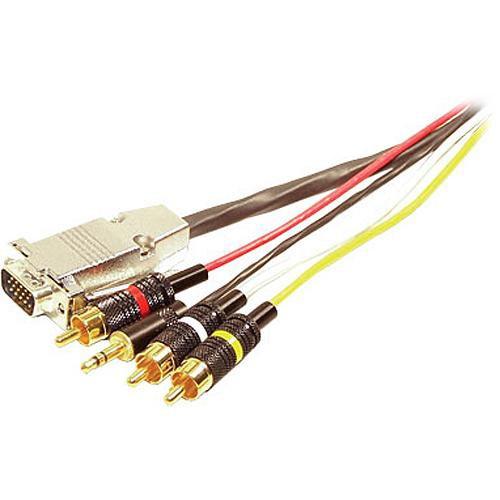 Comprehensive VGA Male, 3 RCA, & 1 Stereo VGA15P-3R-MPS-10HR