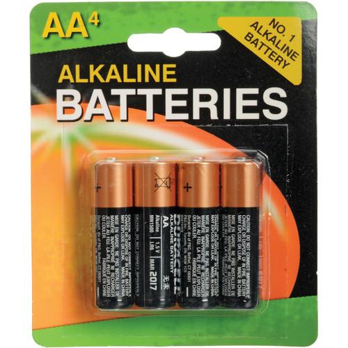 Duracell 1.5V AA Coppertop Alkaline Batteries (4-Pack) MN1500B4, Duracell, 1.5V, AA, Coppertop, Alkaline, Batteries, 4-Pack, MN1500B4