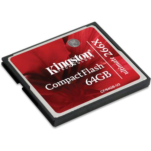 Kingston 16GB CompactFlash Ultimate 266x Memory Card CF/16GB-U2, Kingston, 16GB, CompactFlash, Ultimate, 266x, Memory, Card, CF/16GB-U2