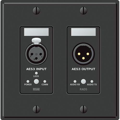 Rane RAD5 2-Gang AES/EBU XLR Line Wall Plate (White) RAD5W, Rane, RAD5, 2-Gang, AES/EBU, XLR, Line, Wall, Plate, White, RAD5W,