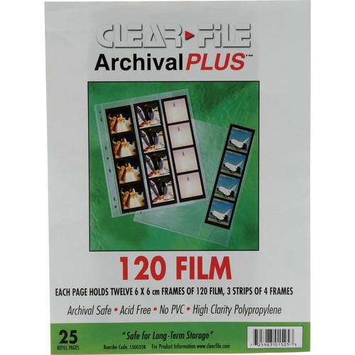 ClearFile Archival Plus Negative Page, 6x6cm - 25 Pack 150025B
