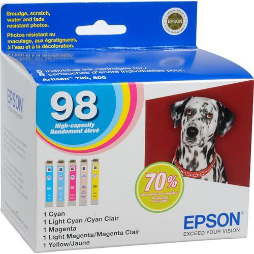 Epson Epson 98 High Capacity Claria Ink: Full Color T098920, Epson, Epson, 98, High, Capacity, Claria, Ink:, Full, Color, T098920,
