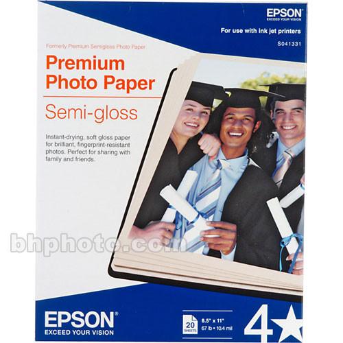 Epson Premium Semi-Gloss Photo Paper - 8.5x11