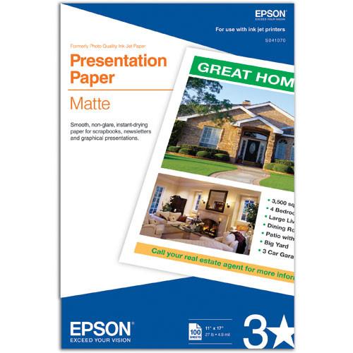 Epson  Presentation Paper Matte S041070, Epson, Presentation, Paper, Matte, S041070, Video