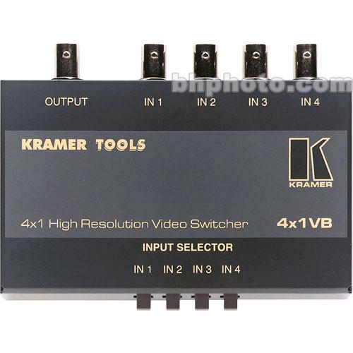 Kramer 4X1VB Mechanical Video Switcher, 4x1 (BNC) 4X1VB, Kramer, 4X1VB, Mechanical, Video, Switcher, 4x1, BNC, 4X1VB,