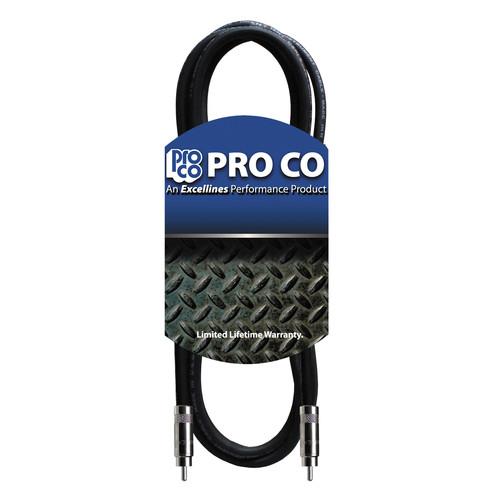 Pro Co Sound RCA Male to RCA Male Excellines Cable - 3 ft PRR-3, Pro, Co, Sound, RCA, Male, to, RCA, Male, Excellines, Cable, 3, ft, PRR-3