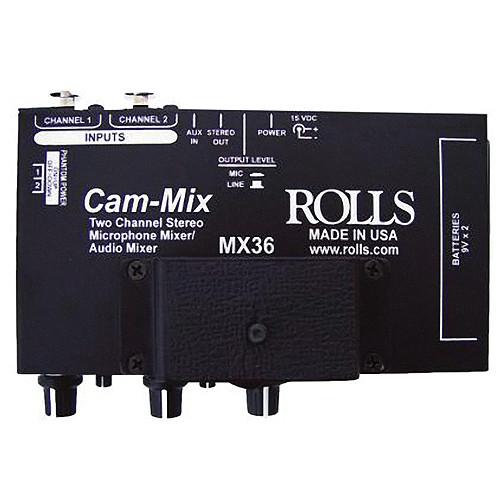 Rolls MX36 Cam-Mix 2-Channel Microphone Mixer MX36, Rolls, MX36, Cam-Mix, 2-Channel, Microphone, Mixer, MX36,