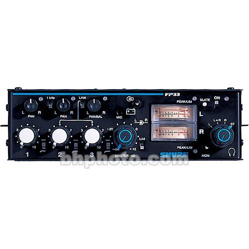 Shure  FP33 3-Channel Stereo Mixer FP33, Shure, FP33, 3-Channel, Stereo, Mixer, FP33, Video