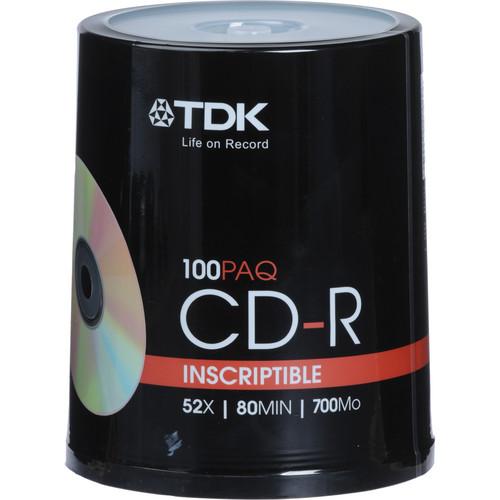 TDK CD-R Inscriptible Compact Discs (Spindle Pack of 100) 48555