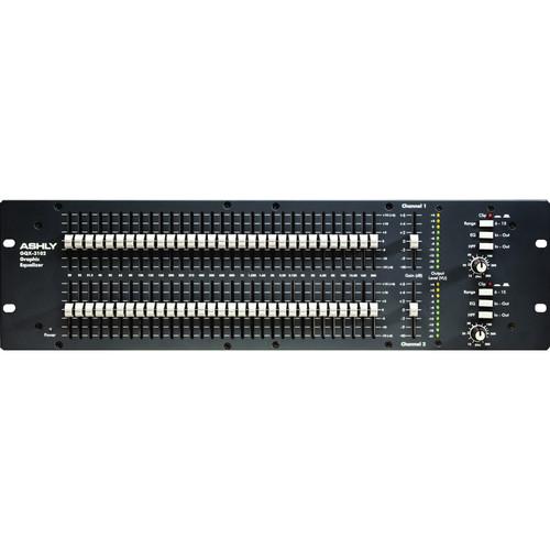Ashly GQX-3102 - Dual Channel 31-Band Graphic Equalizer GQX-3102, Ashly, GQX-3102, Dual, Channel, 31-Band, Graphic, Equalizer, GQX-3102