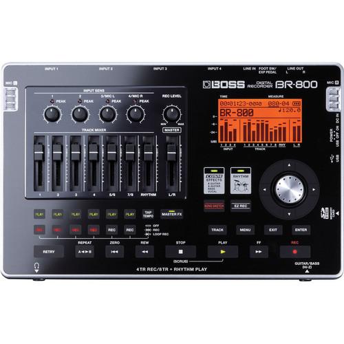 BOSS BR-800 8-Track Portable Digital Audio Recorder BR-800, BOSS, BR-800, 8-Track, Portable, Digital, Audio, Recorder, BR-800,