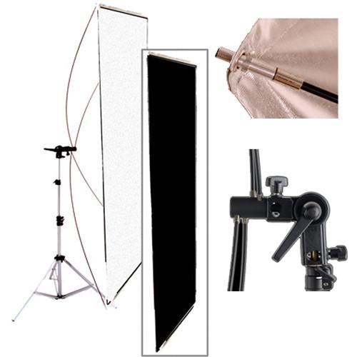 Interfit Black/White Flat Panel Reflector w/Stand INT271, Interfit, Black/White, Flat, Panel, Reflector, w/Stand, INT271,