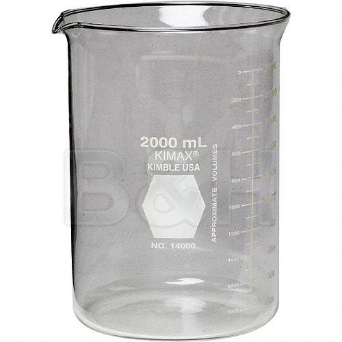 Photographers' Formulary Glass Beaker (2000ml) (Clear) 09-0115