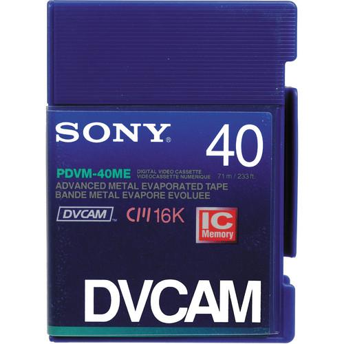 Sony PDVM-40ME DVCAM Mini Videocassette (Mini) PDVM40ME/2, Sony, PDVM-40ME, DVCAM, Mini, Videocassette, Mini, PDVM40ME/2,