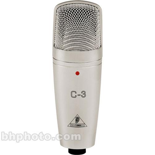 Behringer C-3 Dual-Diaphragm Studio Condenser Microphone C3/B, Behringer, C-3, Dual-Diaphragm, Studio, Condenser, Microphone, C3/B