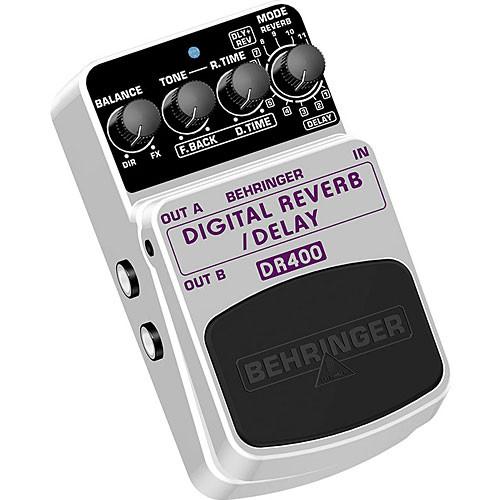 Behringer DR400 Digital Reverb/Delay Stompbox Pedal DR400