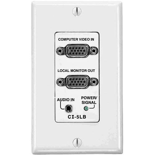 FSR CI-5LB-WHT Wall Plate Interface and EQ (White) CI-5LB-WHT, FSR, CI-5LB-WHT, Wall, Plate, Interface, EQ, White, CI-5LB-WHT