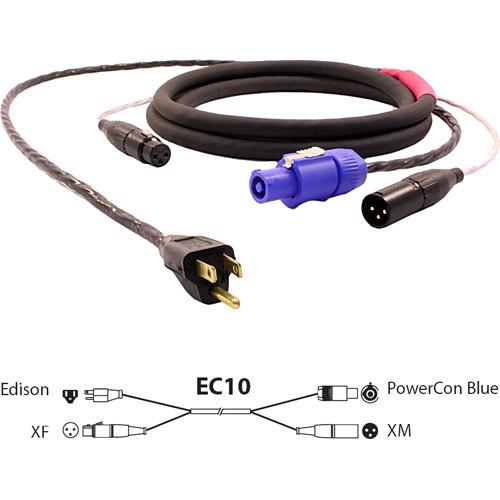 Pro Co Sound EC10 Siamese Twin AC & Audio Combo EC10-100, Pro, Co, Sound, EC10, Siamese, Twin, AC, Audio, Combo, EC10-100,