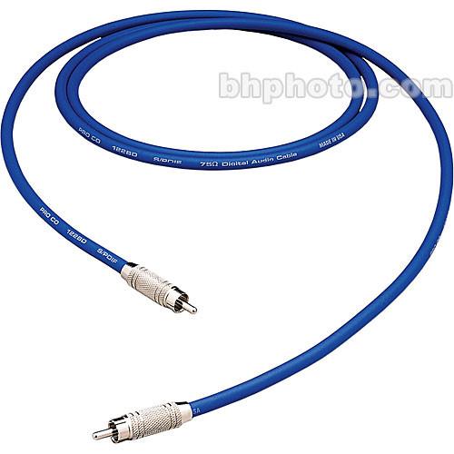 Pro Co Sound S/PDIF RCA Male to RCA Male Patch Cable - 1' SPD-1, Pro, Co, Sound, S/PDIF, RCA, Male, to, RCA, Male, Patch, Cable, 1', SPD-1
