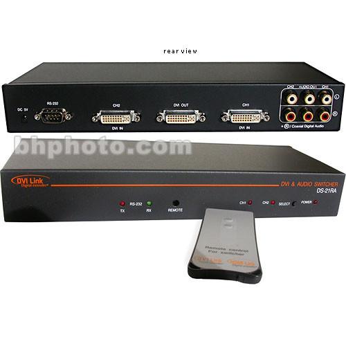 RTcom USA DS-21AR DVI with Audio Switcher DS-21RA