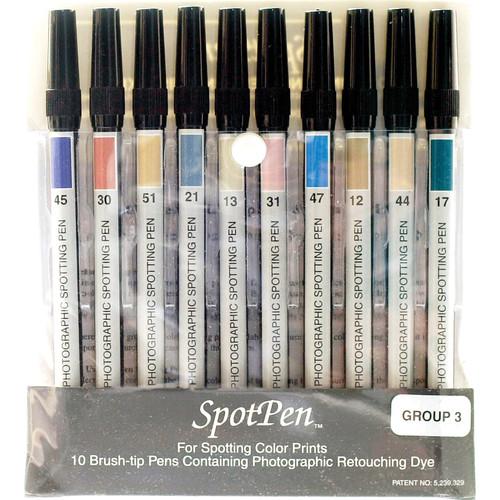SpotPen Spotpen Group No.3 Retouching Pen Set for Color SOSP3C
