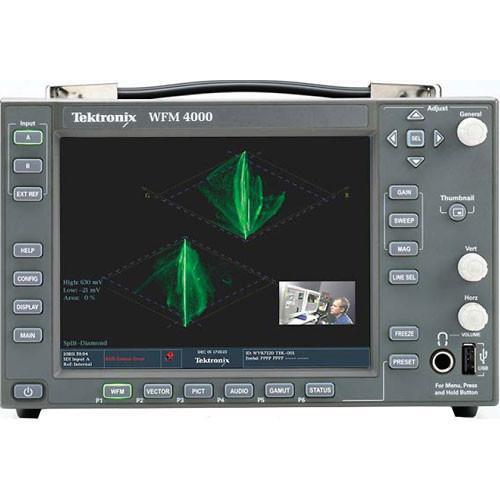 Tektronix WFM4000 Multi-Format Portable Waveform Monitor WFM4000, Tektronix, WFM4000, Multi-Format, Portable, Waveform, Monitor, WFM4000