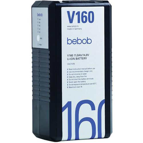 Bebob Engineering V160 Lithium-ion V-mount Battery BE-V160, Bebob, Engineering, V160, Lithium-ion, V-mount, Battery, BE-V160,