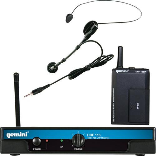 Gemini UHF-116HL Wireless Head-worn & Lavalier UHF-116HL, Gemini, UHF-116HL, Wireless, Head-worn, Lavalier, UHF-116HL,