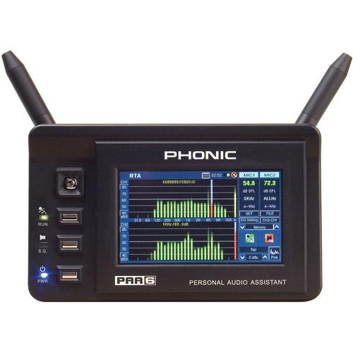 Phonic PAA6 - Digital 2-Channel Audio Analyzer with Color PAA6, Phonic, PAA6, Digital, 2-Channel, Audio, Analyzer, with, Color, PAA6