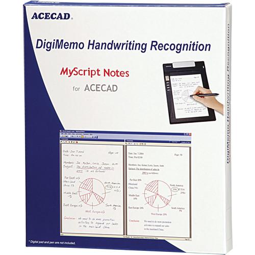 Acecad MyScript Notes DigiMemo Handwriting Recognition DMOCR