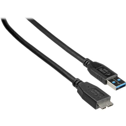 C2G 6.5' (2 m) USB 3.0 A Male to Micro B Male Cable (Black), C2G, 6.5', 2, m, USB, 3.0, A, Male, to, Micro, B, Male, Cable, Black,