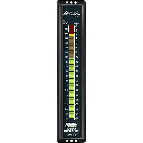 Dorrough 21B Vertical Analog Loudness Meter with Percent 21-B, Dorrough, 21B, Vertical, Analog, Loudness, Meter, with, Percent, 21-B