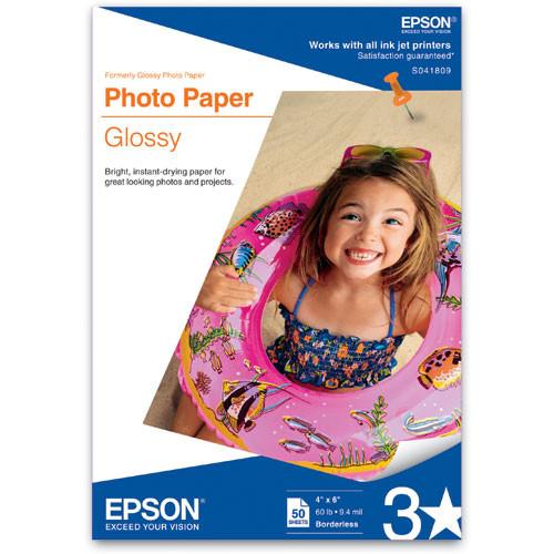 Epson Glossy Photo Paper Borderless - 4x6