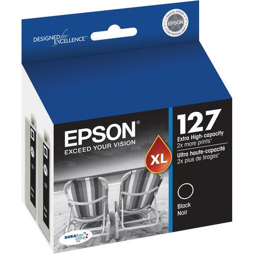 Epson T127120 127 Dual (2) Pack Extra High-Capacity T127120-D2, Epson, T127120, 127, Dual, 2, Pack, Extra, High-Capacity, T127120-D2