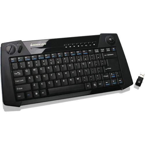 IOGEAR 2.4GHz Multimedia Keyboard With Laser Trackball GKM561RW4