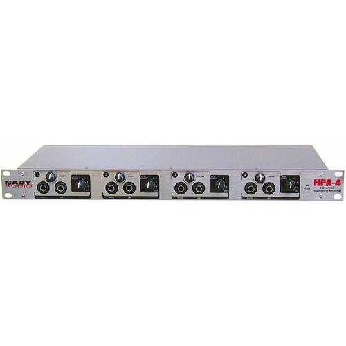 Nady HPA-4 4-Channel Rackmount Headphone Amplifier HPA-4, Nady, HPA-4, 4-Channel, Rackmount, Headphone, Amplifier, HPA-4,