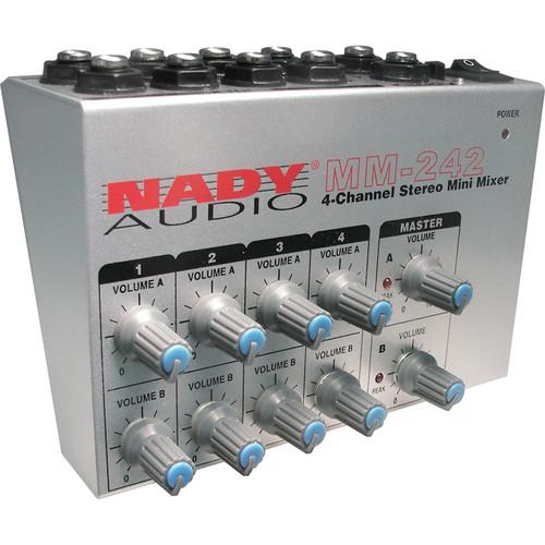 Nady MM-242 4/8-Channel Mono/Stereo Mini Mixer MM-242, Nady, MM-242, 4/8-Channel, Mono/Stereo, Mini, Mixer, MM-242,
