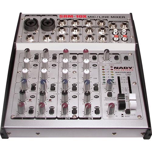 Nady SRM-10X 10-Channel Stereo Mic/Line Mixer SRM-10X, Nady, SRM-10X, 10-Channel, Stereo, Mic/Line, Mixer, SRM-10X,