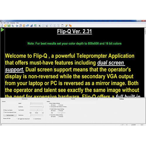 Prompter People Flip-Q Prompting Software Pro Upgrade SW-FQUPGR