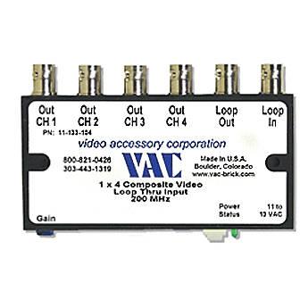 Vac Composite Video Distribution Amplifier (1 x 4) 11-133-104, Vac, Composite, Video, Distribution, Amplifier, 1, x, 4, 11-133-104